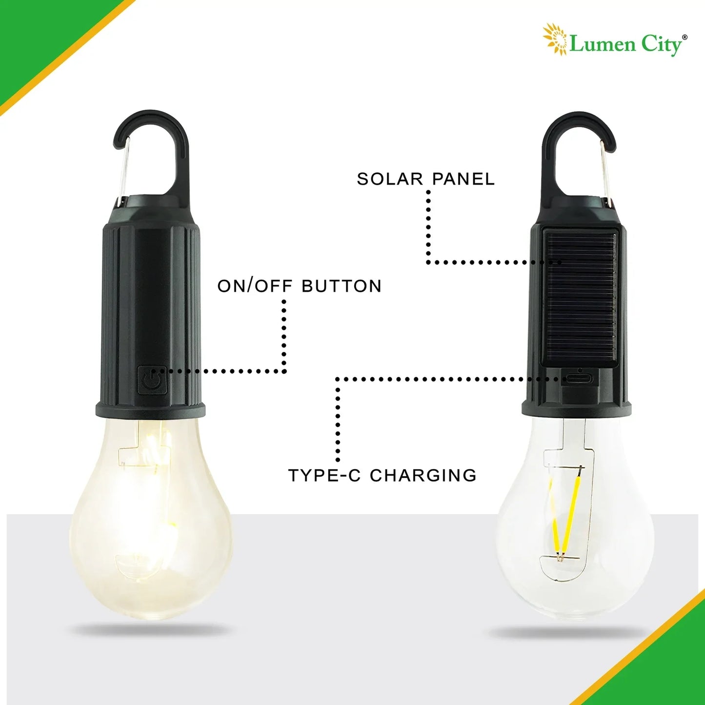 Solar Güneş Enerjili Led Ampul 3 Modlu Uzaktan Kumandalı Solar Camping Lamp (5347)