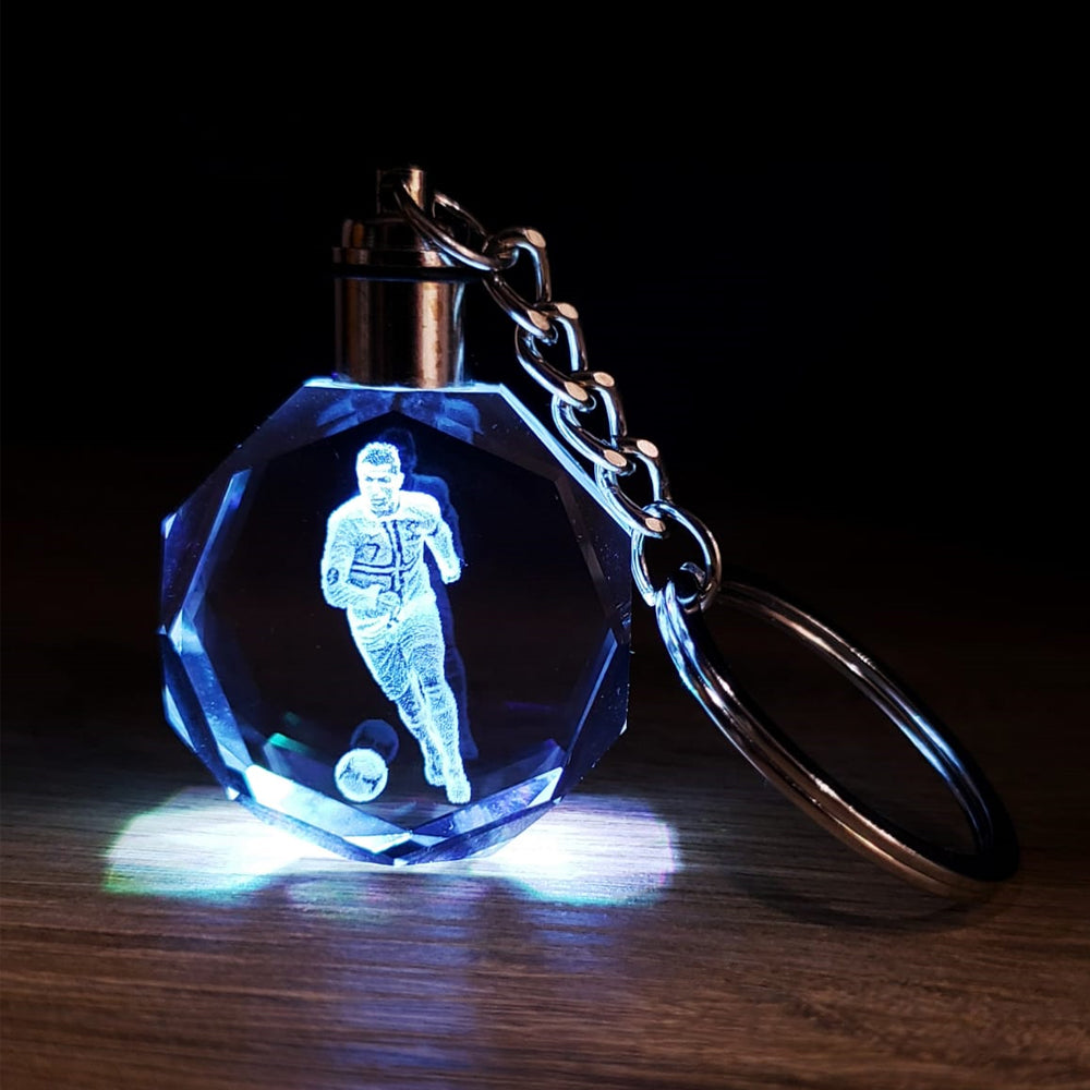 Football Player Designed Light-Up Keychain