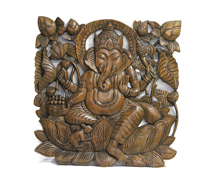 Hand-Carved Panel to Hang on a Wooden Wall