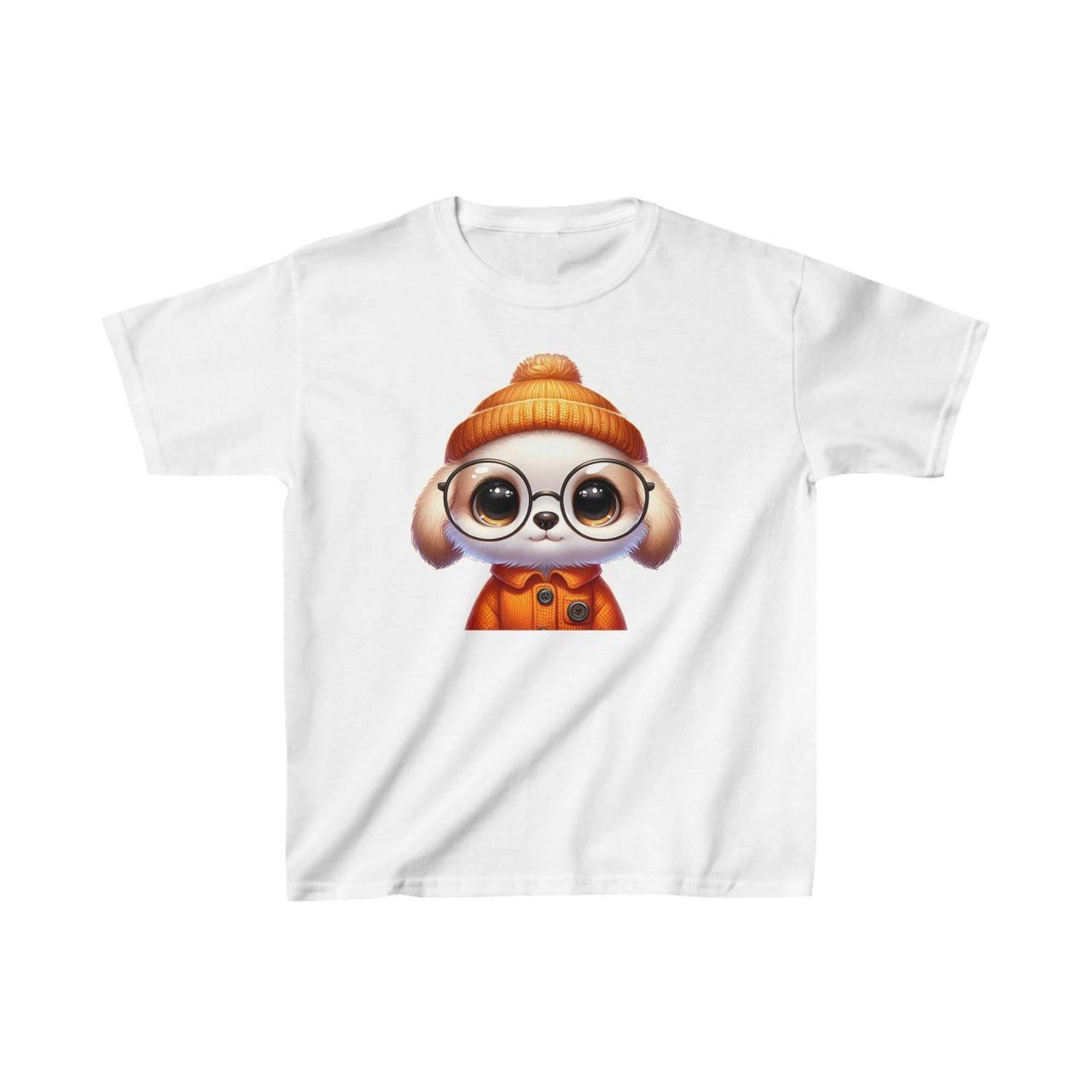 Unisex Kids' Printed T-Shirt - White