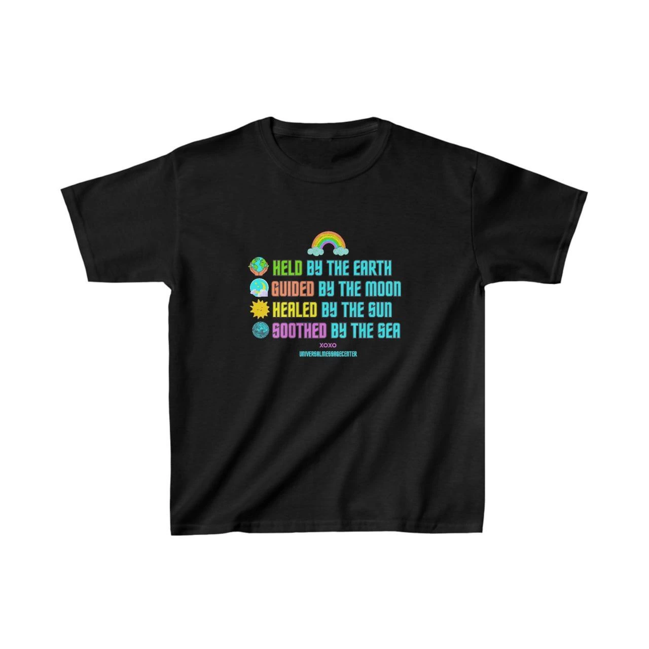 Unisex Kids' Printed T-Shirt - Black