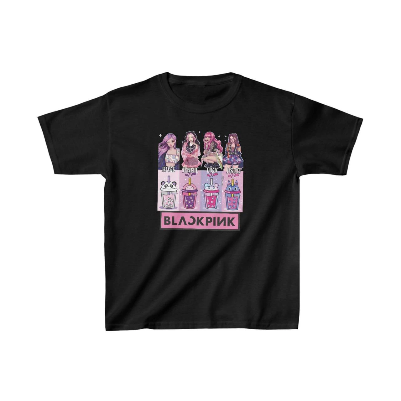 Unisex Kids' Printed T-Shirt - Black