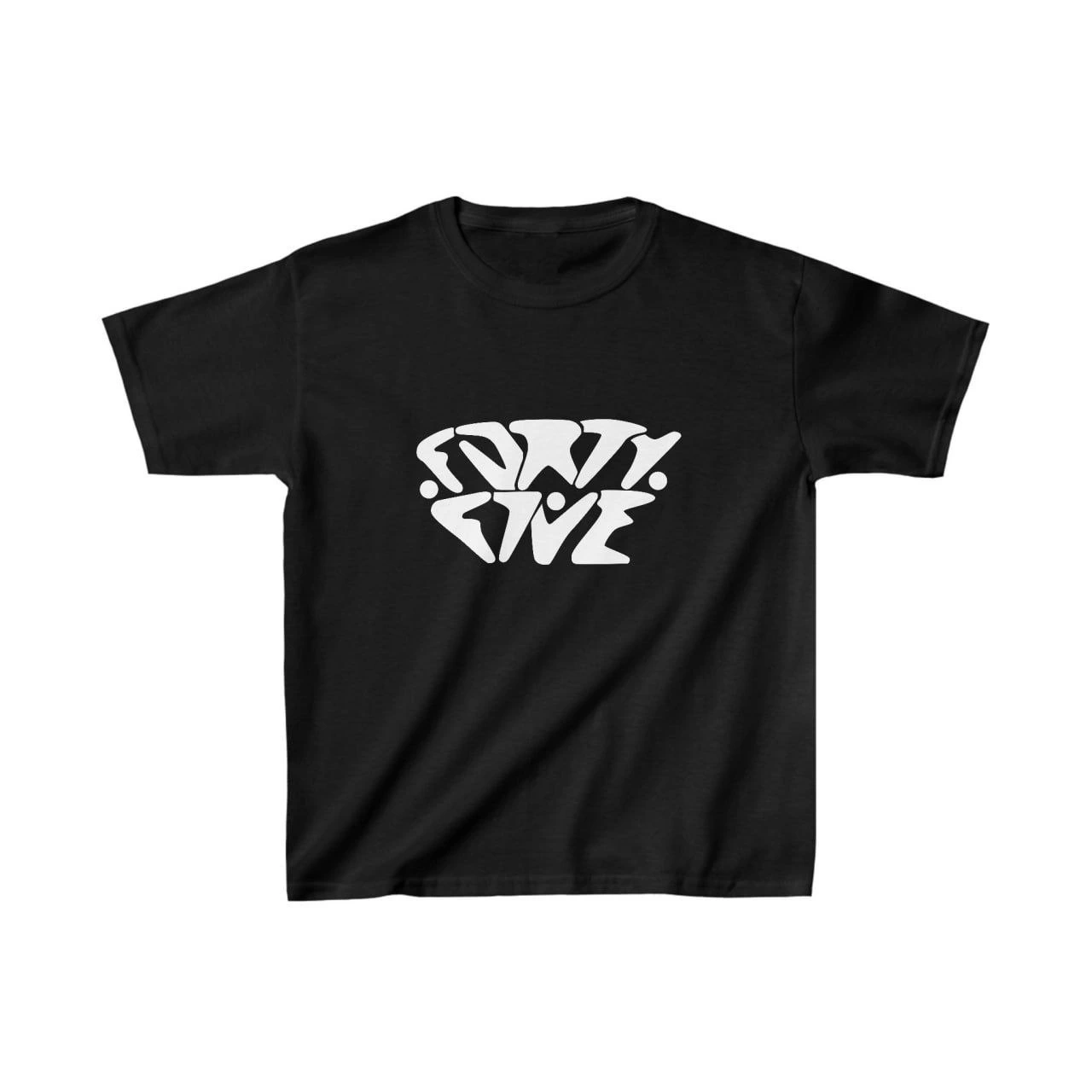Unisex Kids Printed T-Shirt - Black