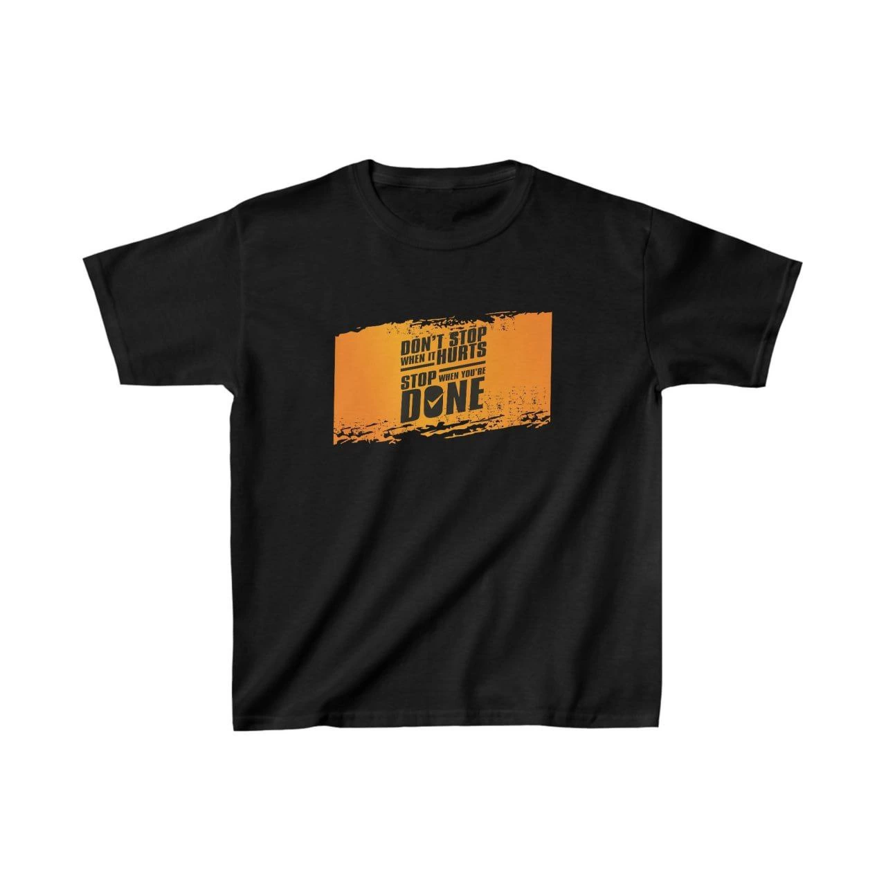 Unisex Kids' Printed T-Shirt - Black