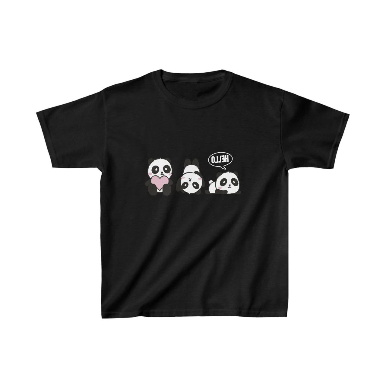 Unisex Kids' Printed T-Shirt - Black