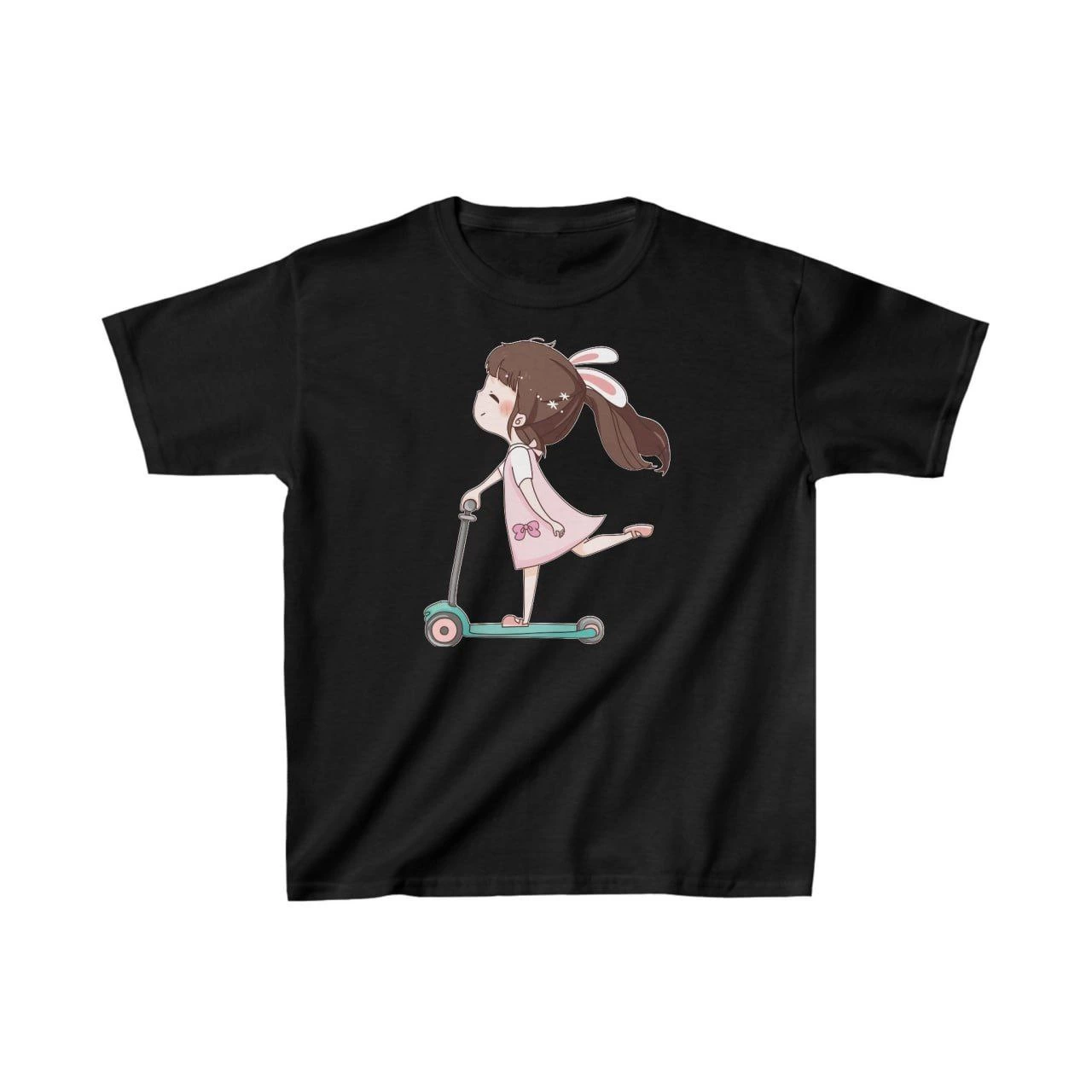 Unisex Kids' Printed T-Shirt - Black