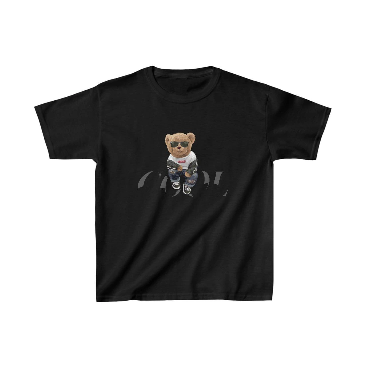 Unisex Kids' Printed T-Shirt - Black