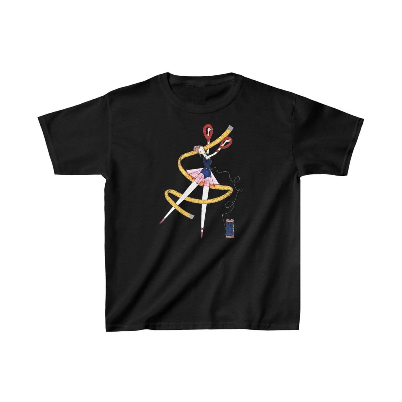 Unisex Kids' Printed T-Shirt - Black