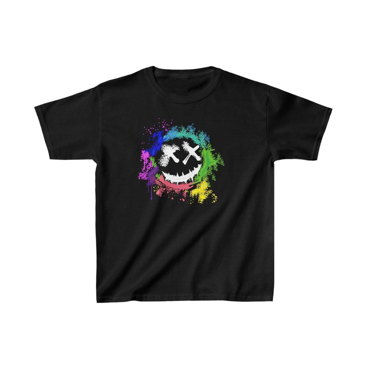 Unisex Kids' Printed T-Shirt - Black