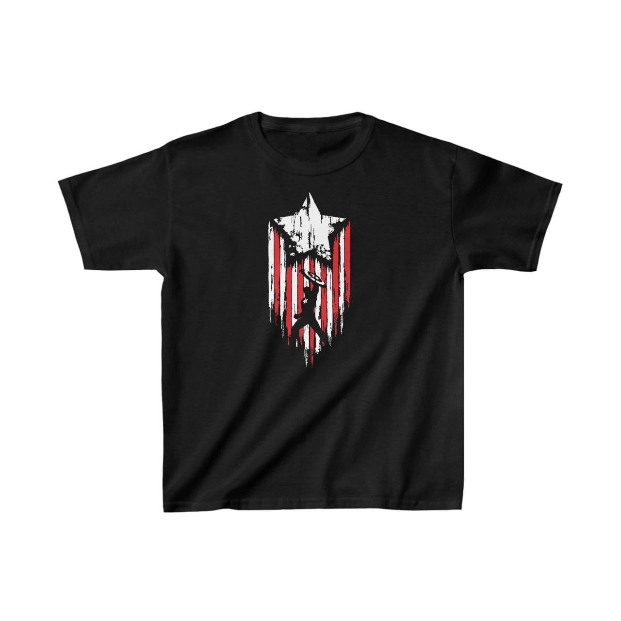 Unisex Kids' Printed T-Shirt - Black