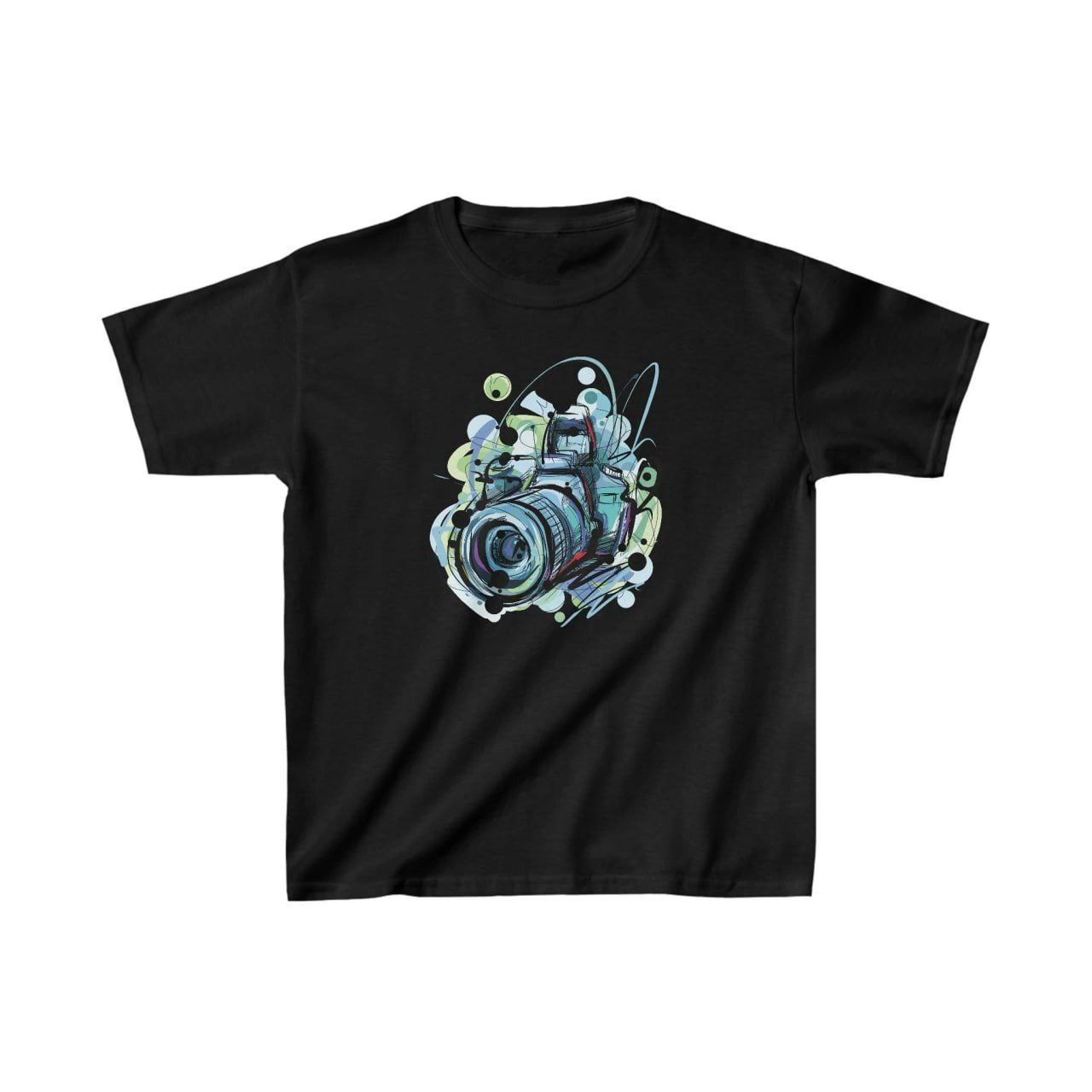 Unisex Kids' Printed T-Shirt - Black