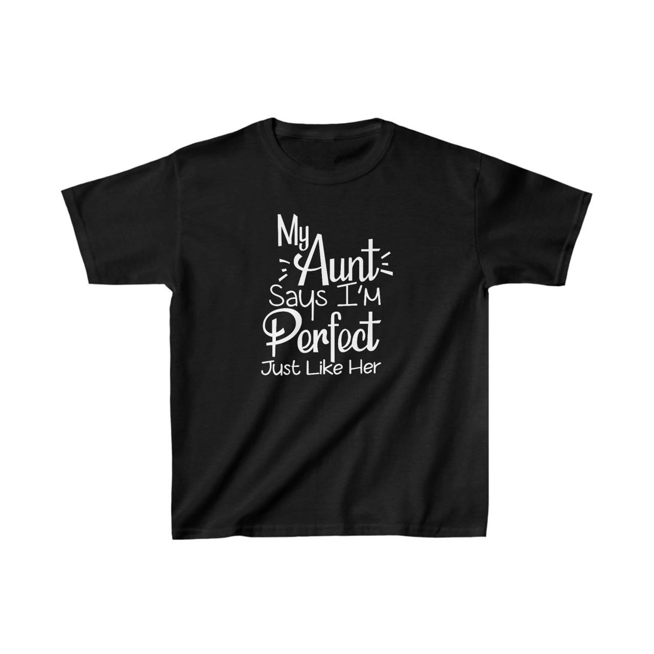 Unisex Kids' Printed T-Shirt - Black