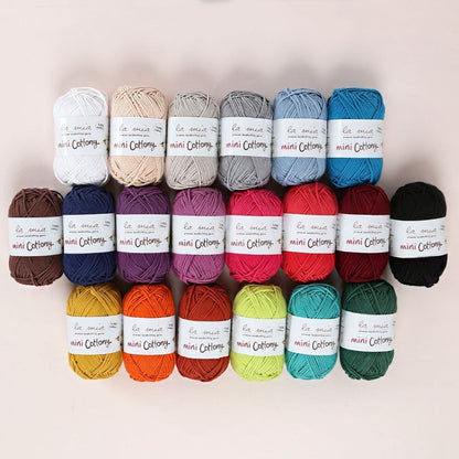LA MIA MINI COTTONY 20-PACK 25G COLORED HAND KNITTING YARN