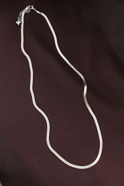 Mey İthalat® 316L Çelik Gümüş Renk 60 cm İtalyan Zincir Kolye