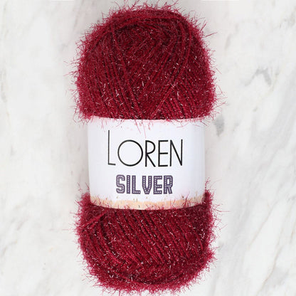 Loren Silver خيط حياكة يدوي بلون البرقوق - RS0026 - 34083