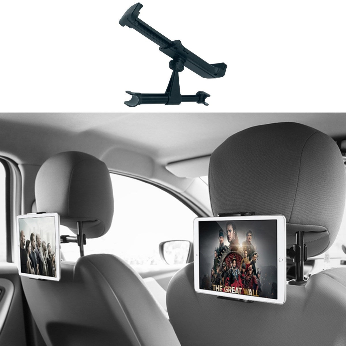 Starixa® Oto Koltuk Arkası Telefon Tablet Tutucu Ayarlanabilir 360 Derece Dönebilen Pratik Stand