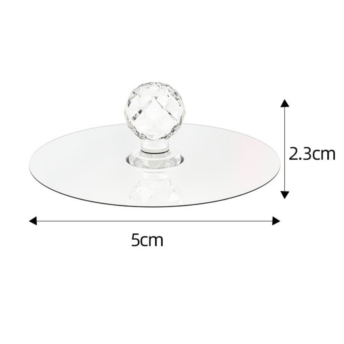Starixa® 2 Adet Kristal Kendiliğinden Güçlü Yapışkanlı Kulp Askısı Tutma Kolu
