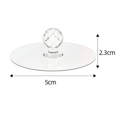 Starixa® 2 Adet Kristal Kendiliğinden Güçlü Yapışkanlı Kulp Askısı Tutma Kolu