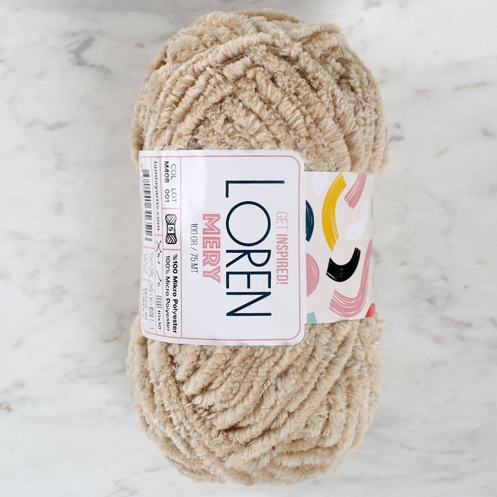 Loren Mery Off-White Hand Knitting Yarn - M408 - 34315