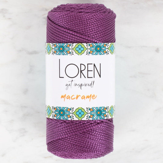 Loren Macrame Purple Hand-Knitted Yarn - RM 0160 - 34347