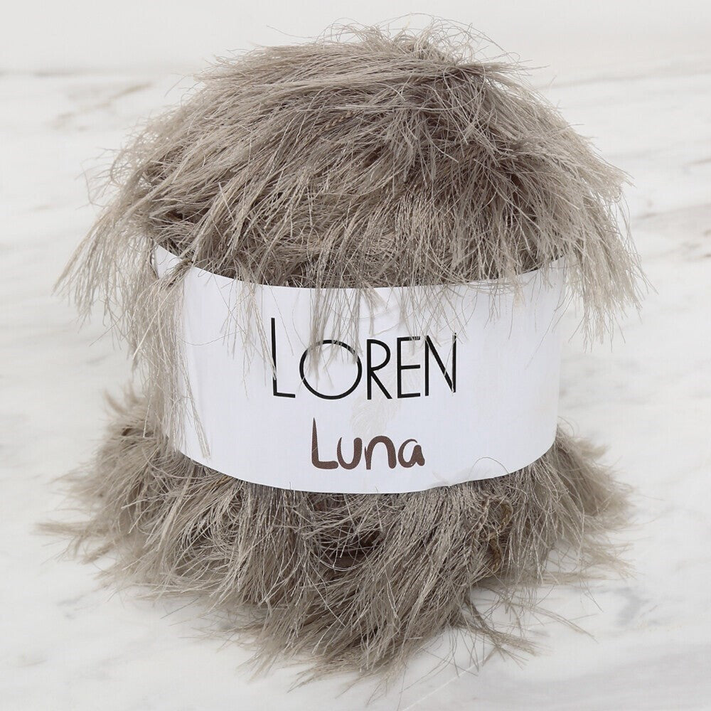 Loren Luna Rabbit Hair Beige Hand Knitting Yarn - R085 - 34008