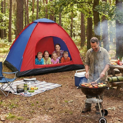 Starixa® 6 Kişilik Manuel Kurulum Kamp Çadırı - Aile, Doğa, Piknik ve Outdoor Kamp Çadırı 220x250x150 cm