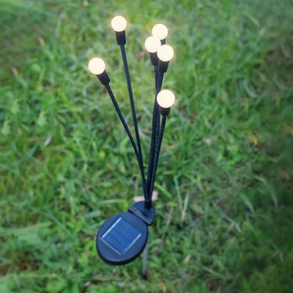 2 Adet Güneş Enerjili Plastik Bahçe Lambası - LED Dış Mekan Top Aydınlatma, Otomatik Açılıp Kapanan Solar Işık