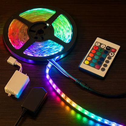 شريط إضاءة RGB ‏54 LED بجهاز تحكم عن بعد، يعمل بمنفذ USB