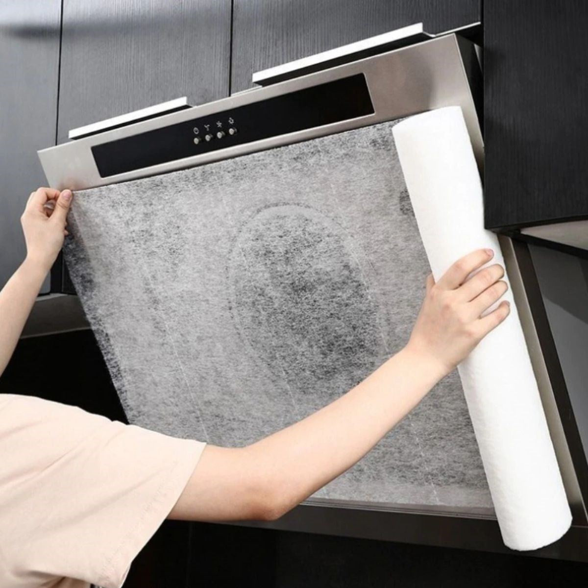 Starixa® 2li Yağ Emici Duman Önleyici Pratik Mutfak Davlumbaz Koruyucu Dayanıklı Yedek Filtre 45x90cm