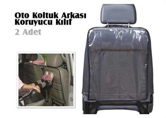 Starixa® Araç içi Oto Koltuk Arkası Koruyucu Set Kılıf Ayak İzi Koruma Kılıfı
