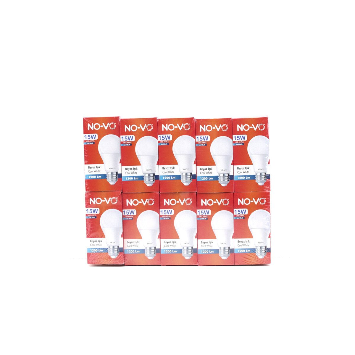 10 ADET 15W BEYAZ LED AMPUL 1200LM 6500K 15.000 SAAT ÖMÜR (5347)