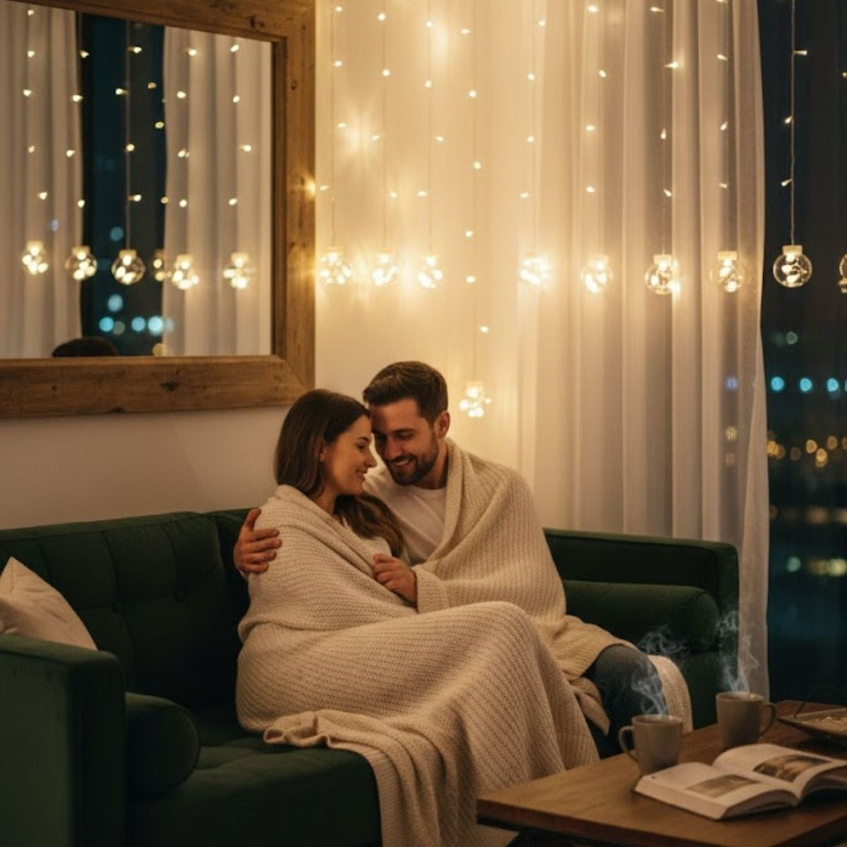 10 Sarkıtlı Kumandalı Dekoratif Top İçi Mini Toplu LED Günışığı Rengi Dekoratif Aydınlatma (5347)