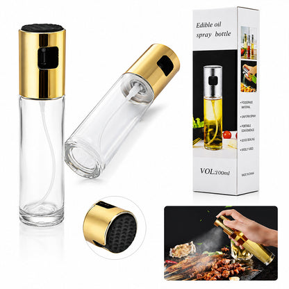 100 ML SPREY CAM YAĞDANLIK KROM - RENKLİ SPREY KAFA - İNCE UZUN ŞİŞE (5347)