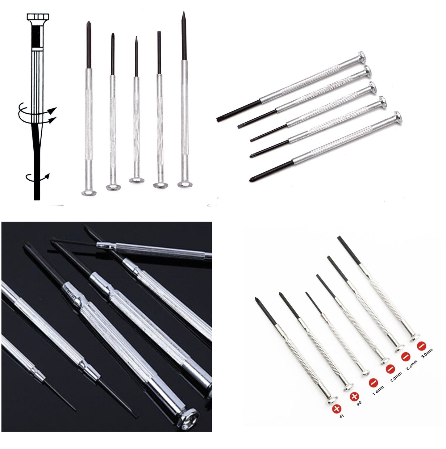 16-Piece Precision Screwdriver Set Watchmaker and Phone Repair Screwdriver (5347)