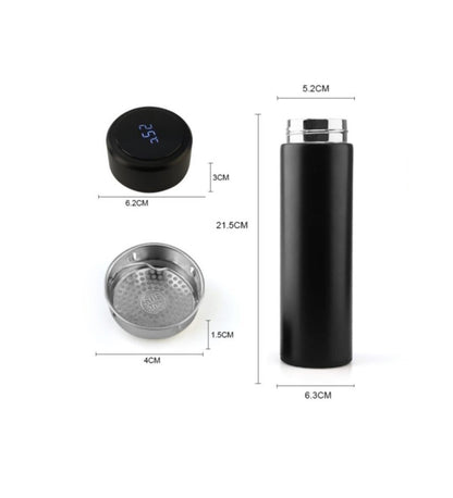 Dijital Sıcaklık Göstergeli Renkli Çelik Termos - 500 ML (5347)