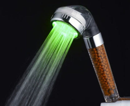Color-Changing LED Energy-Saving High-Pressure Shower Head (5347)