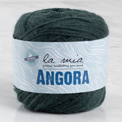 La Mia Angora 50 جرام. خيط حياكة يدوي أخضر داكن - L131 - 34215