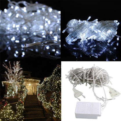 100 Ledli 8 Fonksiyonlu 10 Metre Led Aydınlatma Dekor Lambası (beyaz) (5347)