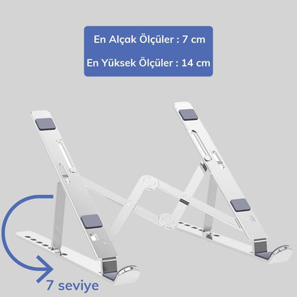 Ayarlanabilir Dizüstü Destek Tabanı Tamamen Katlanabilir Taşınabilir Laptop Yükseltici (5347)