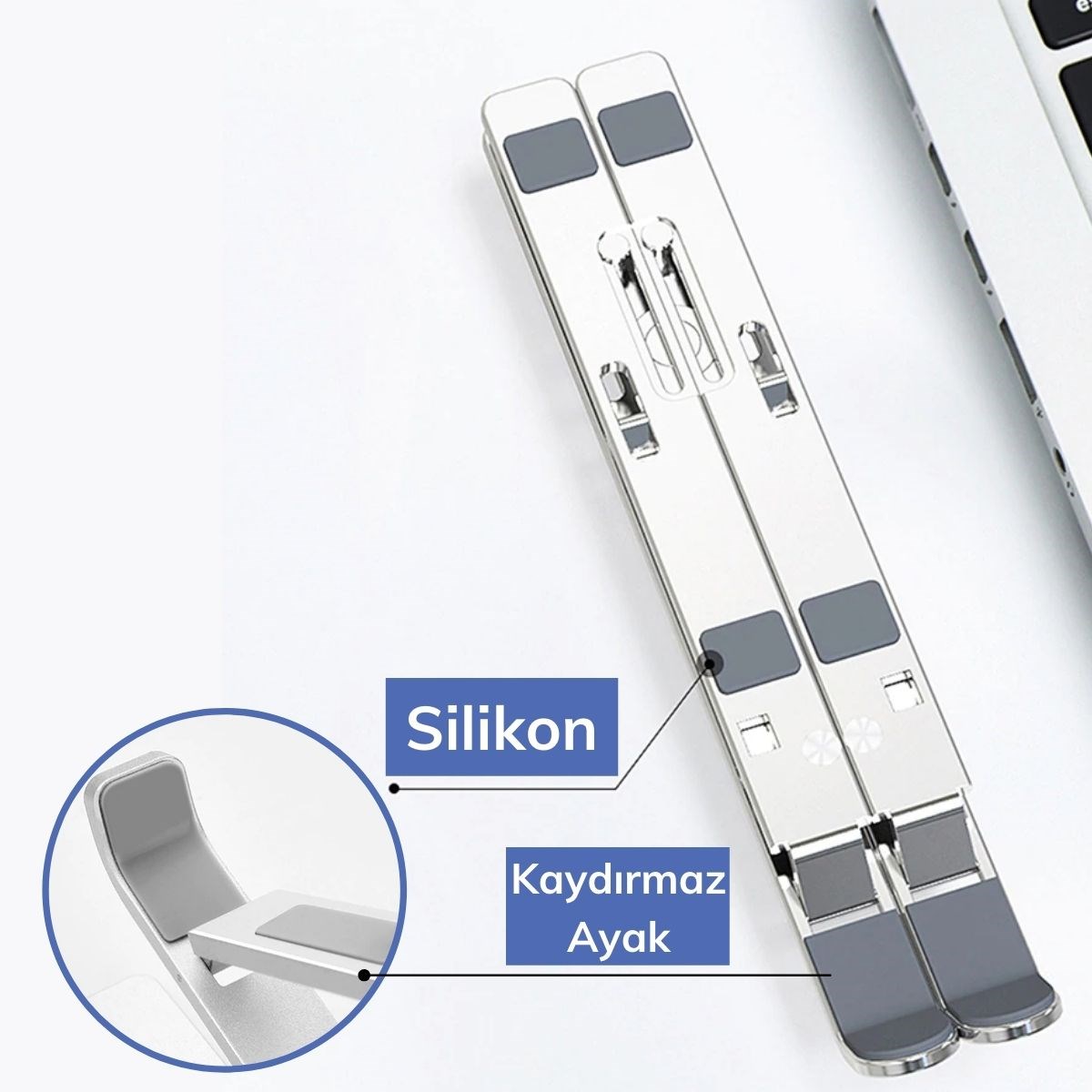 Ayarlanabilir Dizüstü Destek Tabanı Tamamen Katlanabilir Taşınabilir Laptop Yükseltici (5347)