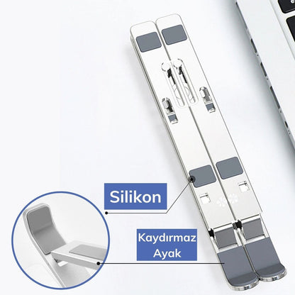 Ayarlanabilir Dizüstü Destek Tabanı Tamamen Katlanabilir Taşınabilir Laptop Yükseltici (5347)
