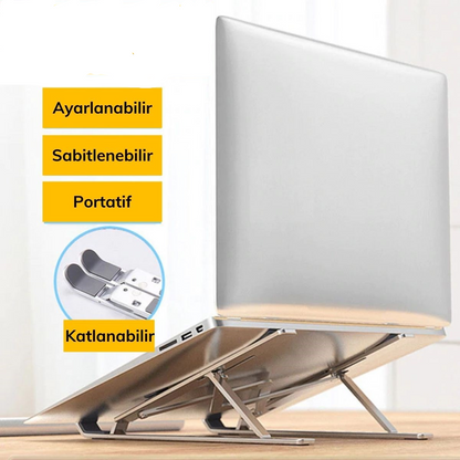 Ayarlanabilir Dizüstü Destek Tabanı Tamamen Katlanabilir Taşınabilir Laptop Yükseltici (5347)
