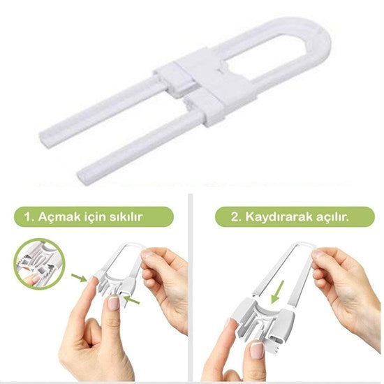 Baby Child Drawer and Cabinet Protection Rail Safety System Safety Lock (5347)