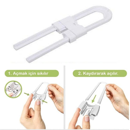 Baby Child Drawer and Cabinet Protection Rail Safety System Safety Lock (5347)