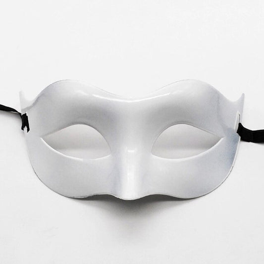 Beyaz Renk Masquerade Kostüm Partisi Venedik Balo Maskesi (5347)