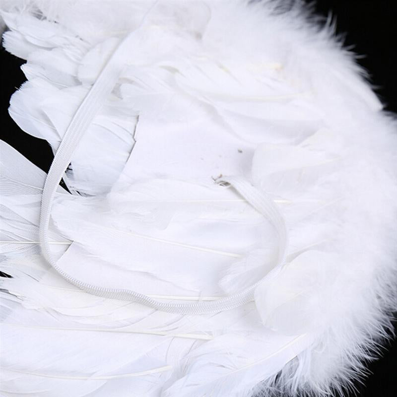 White Medium-Sized Child Angel Wings 50x35 cm (5347)