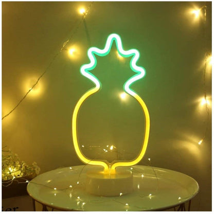 Dekoratif Ananaslı Neon Led Masa Ve Gece Lambası Hediyelik Lamba (5347)