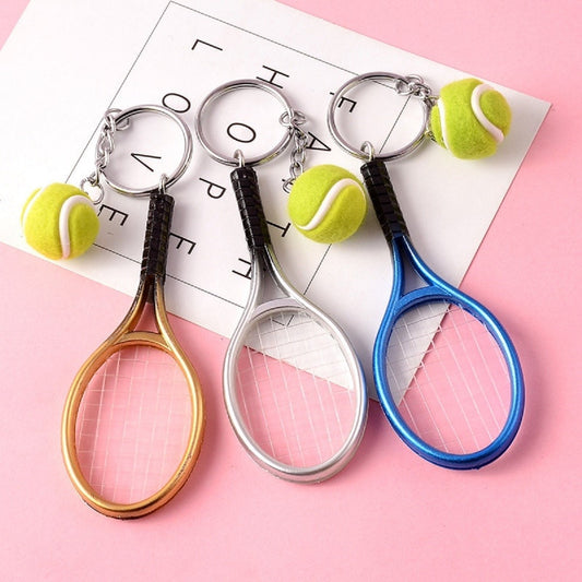 Gerçekçi Tenis Raketi Tasarımlı Şık Anahtarlık Kolye Çanta Süsü Tennis Keychain (5347)