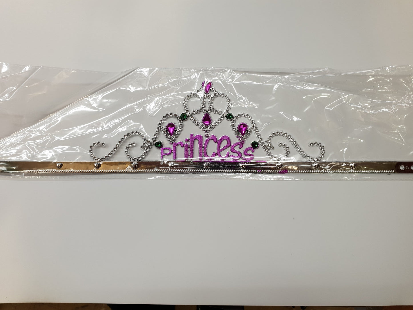 Silver Princess Written Party Crown 60 cm (5347)