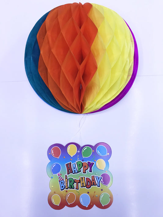 Kağıt Süs Happy Birthday Dekor 55 cm-0748 (5347)